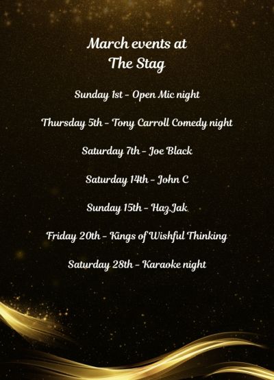 march events list at the stag